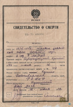 Download Russia Head of the civil registry office death certificate Photoshop template